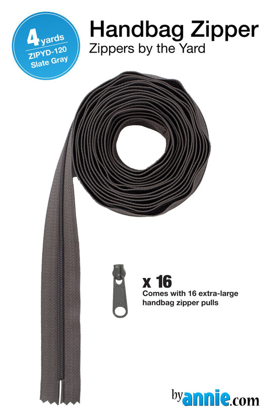 Zippers by the Yard - Slate Gray - 4 yards