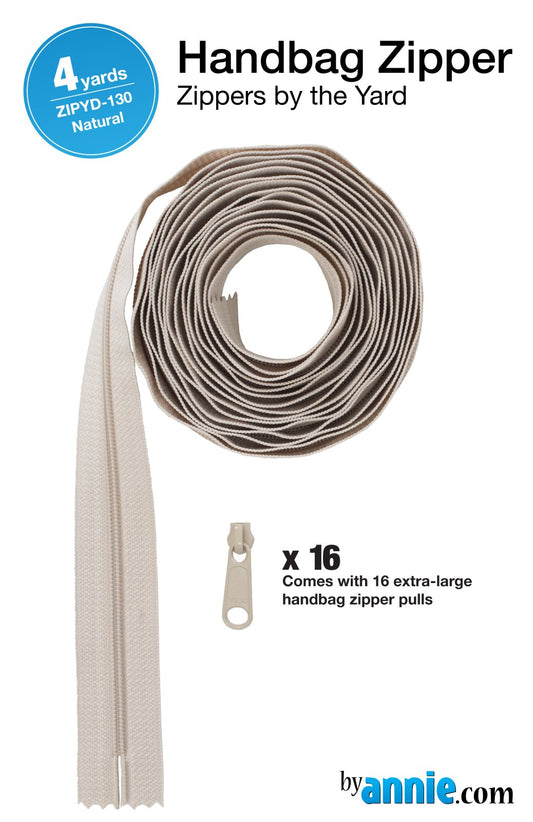 Zippers by the Yard - Natural - 4 yards