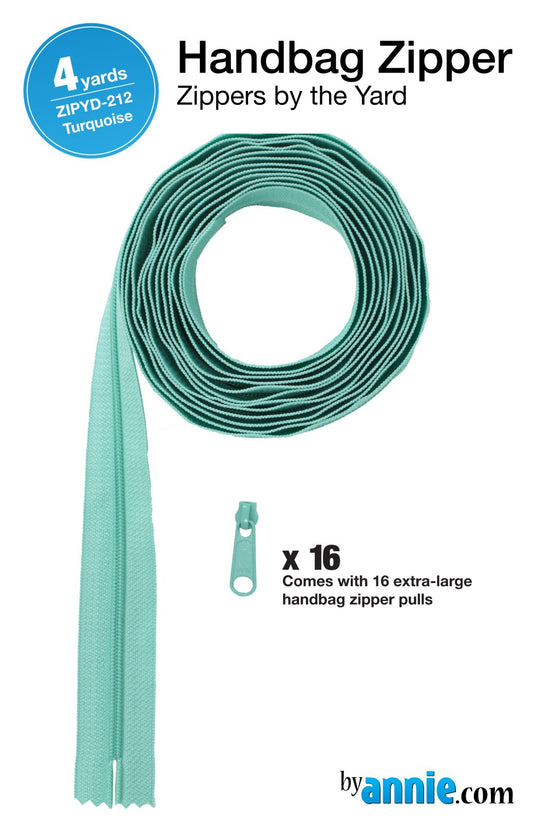 Zippers by the Yard - Turquoise - 4 yards