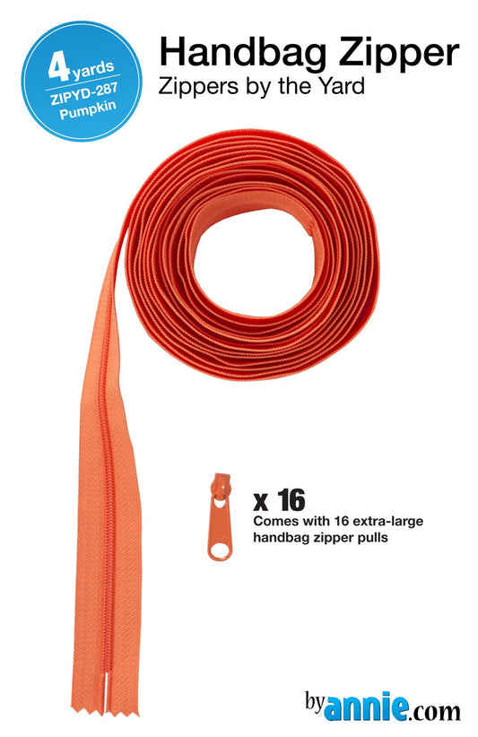 Zippers by the Yard - Pumpkin - 4 yards