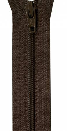 Zipper- 14" Trimmable -Coffee Bean
