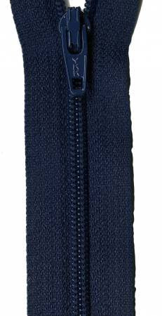 Zipper- 14" Trimmable -Navy Blue