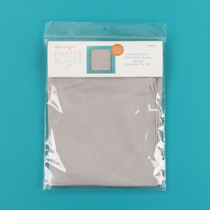 Canvas Cinch Backpack - Light Grey