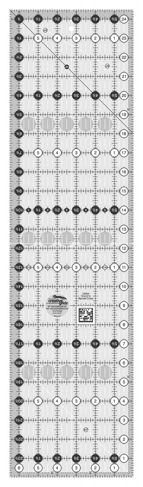 Creative Grids 6 1/2" x 24 1/2" Ruler