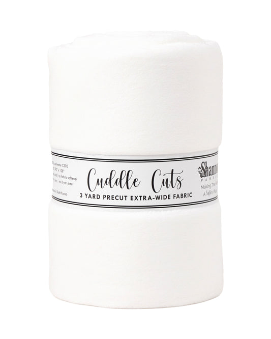 3 Yd Extra Wide Cuddle Cut - White