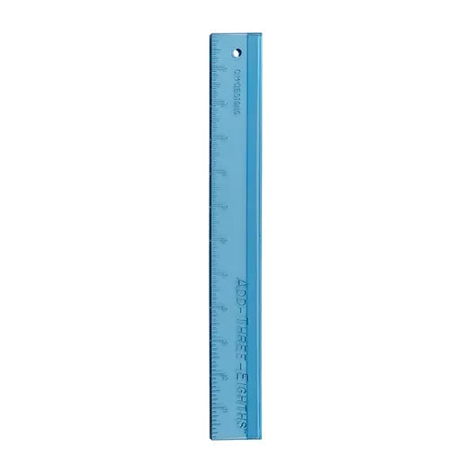 Add-Three-Eighths Ruler 1 1/2" x 12"