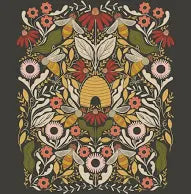 Bee Garden Panel - Dark