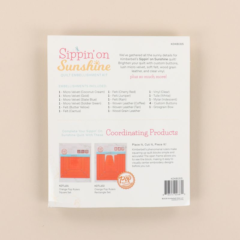 Pre-Order - Sippin on Sunshine - Embellishment Kit