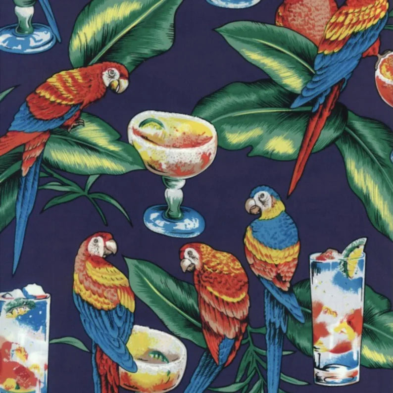 Parrots & Margaritas - Navy