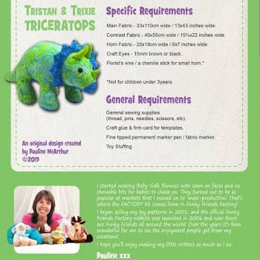 Tristan & Trixie Triceratops