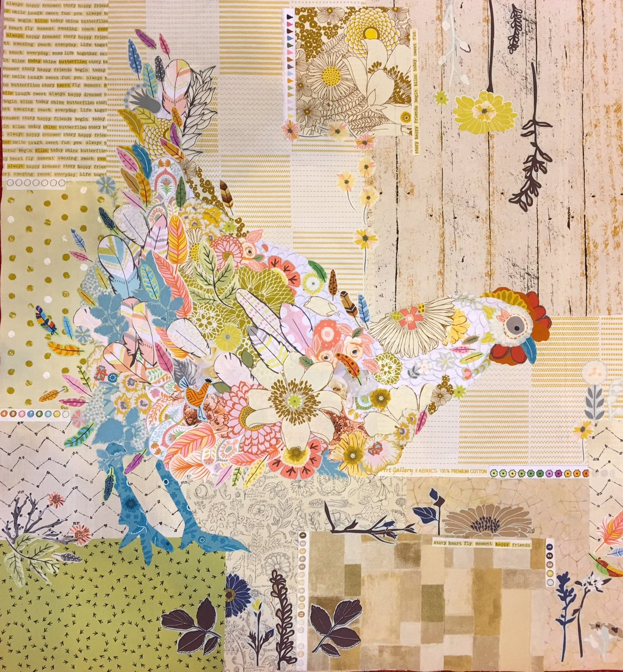 Hen Rietta Collage Pattern