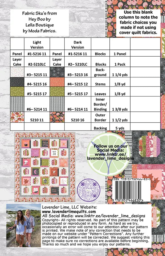 Layer Cake Pumpkins - Quilt Pattern