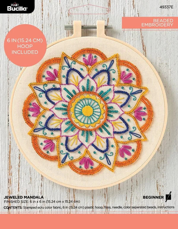 Jewel Mandala Embroidery Kit