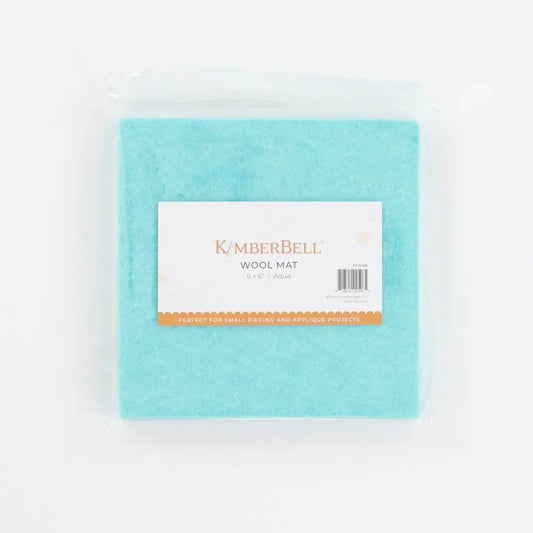 KB - Wool Mat 6" sq. - Aqua