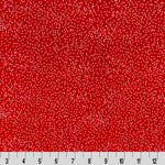 red textured polyester fabric with silver glitter