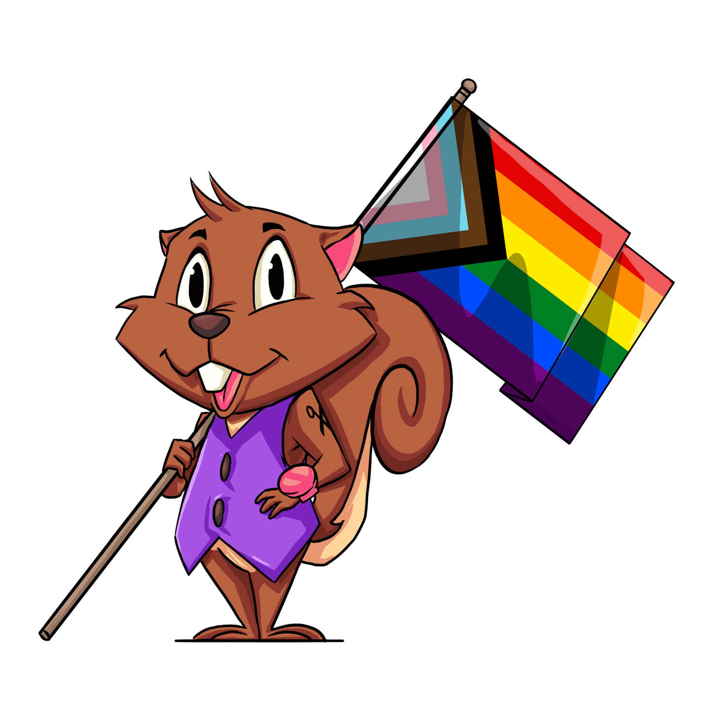 Squirrel Pride Pin