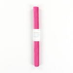 Pink velvet fabric in a roll