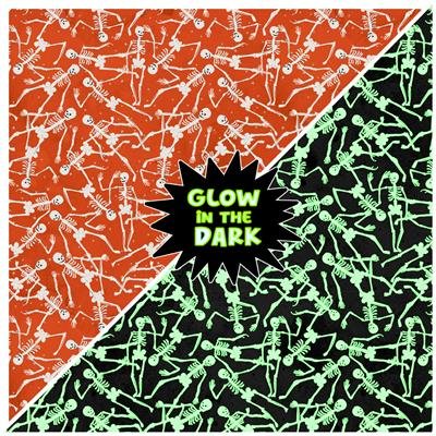 Toil & Trouble - Skeletons - Orange Glow