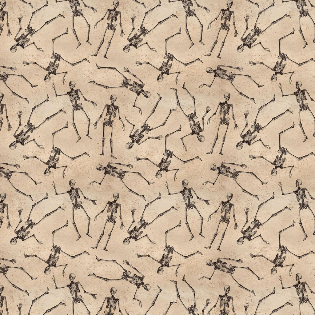 Gothic Halloween - Skeletons - Khaki