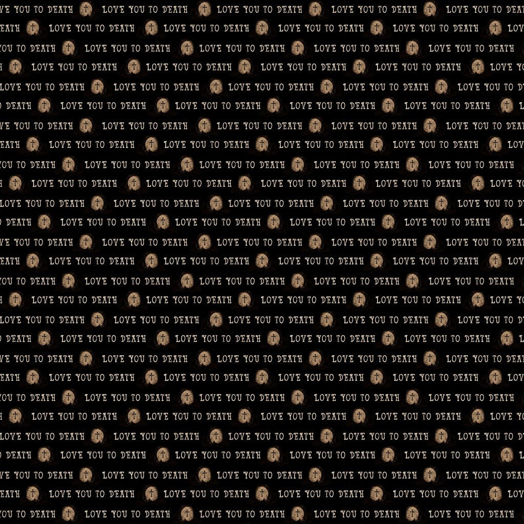 Gothic Halloween - Love You - Black